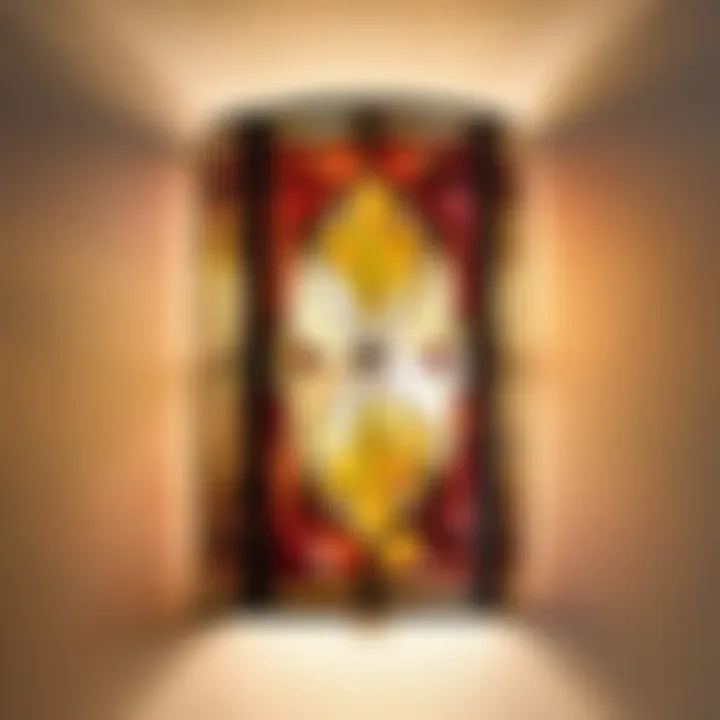 Artistic Stained Glass Wall Sconce