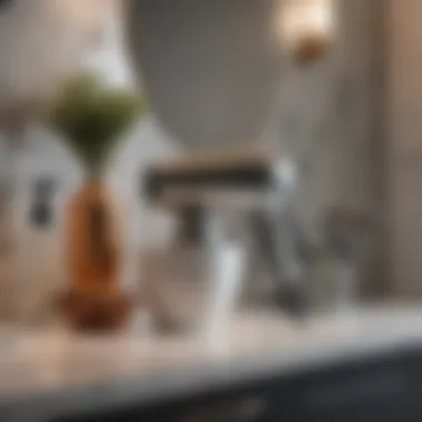 Countertop Hair Dryer Storage Solution Chic countertop storage solution for hair dryer and styling tools