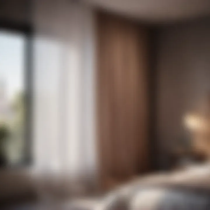 Chic Curtain Divider for Studio Bedroom Chic curtain divider for studio bedroom