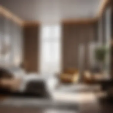 Sleek Glass Partition for Studio Bedroom Sleek glass partition for studio bedroom