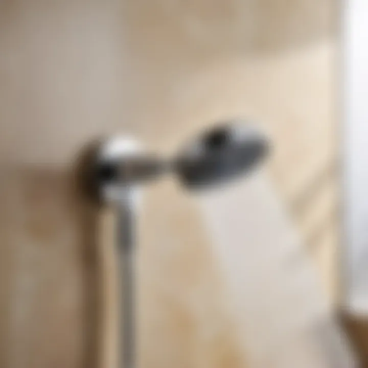 Innovative Swivel Handheld Shower Attachment on Wall Mounted Faucet