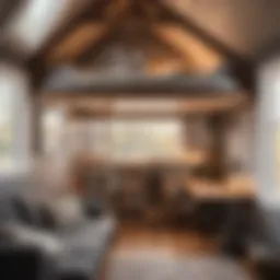 Innovative Three Bedroom Tiny House Plan with Loft Bed