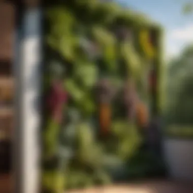 Innovative Three Bedroom Tiny House Plan with Vertical Garden Feature