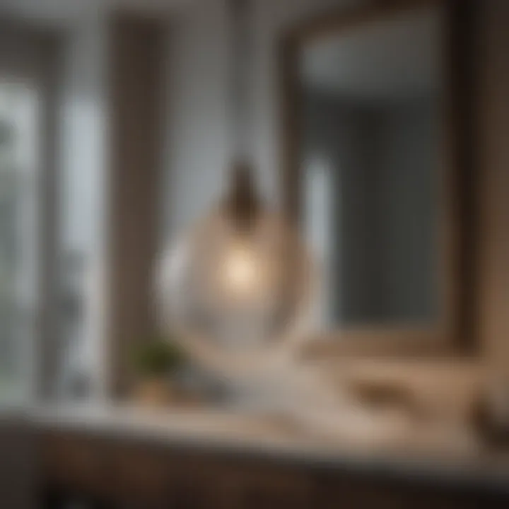 Statement Pendant Light for Bathroom Vanity