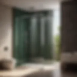 Innovative use of glass in shower stall design