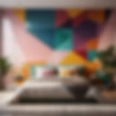 Colorful Geometric Accent Wall