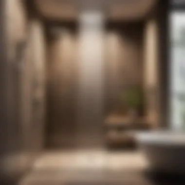 Sleek Shower Design Sleek and modern wet room shower design