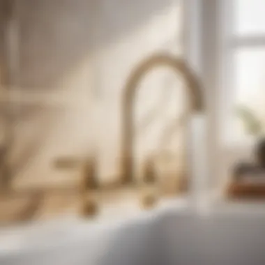 Installing faucet for a laundry tub
