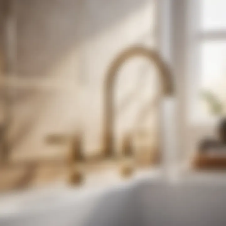 Installing faucet for a laundry tub