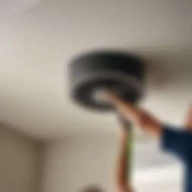 Expert installation of a high-performance fan Installing a new bathroom exhaust fan