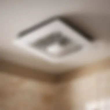 Installing a new ventilation fan in a bathroom