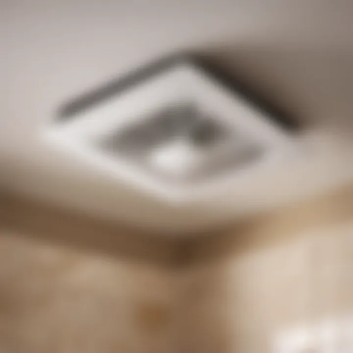 Installing a new ventilation fan in a bathroom