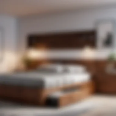 Bedroom Furniture Set with Integrated Drawer Bed