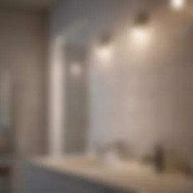 Close-up of energy-efficient LED bulbs designed for bathrooms