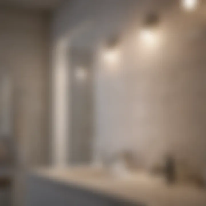 Close-up of energy-efficient LED bulbs designed for bathrooms