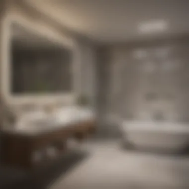 A variety of integrated LED lighting options available for bathrooms