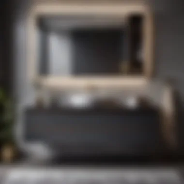 30-inch Dark Gray Bathroom Vanity with Integrated Sink