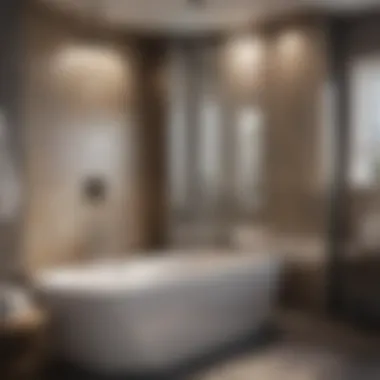 Elegant Dual Bathtub and Shower Combination Elegant dual bathtub and shower combination featuring sleek design