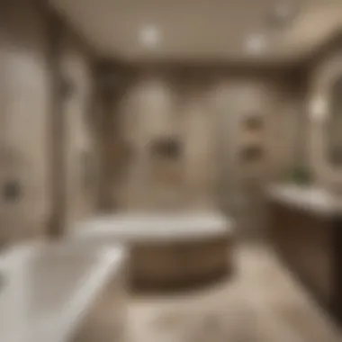 Elegant Integration of Jacuzzi Tub and Shower in a Compact Space Elegant small bathroom design featuring a jacuzzi tub and shower
