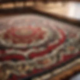 Luxurious Bathroom Rug Set with Intricate Geometric Pattern