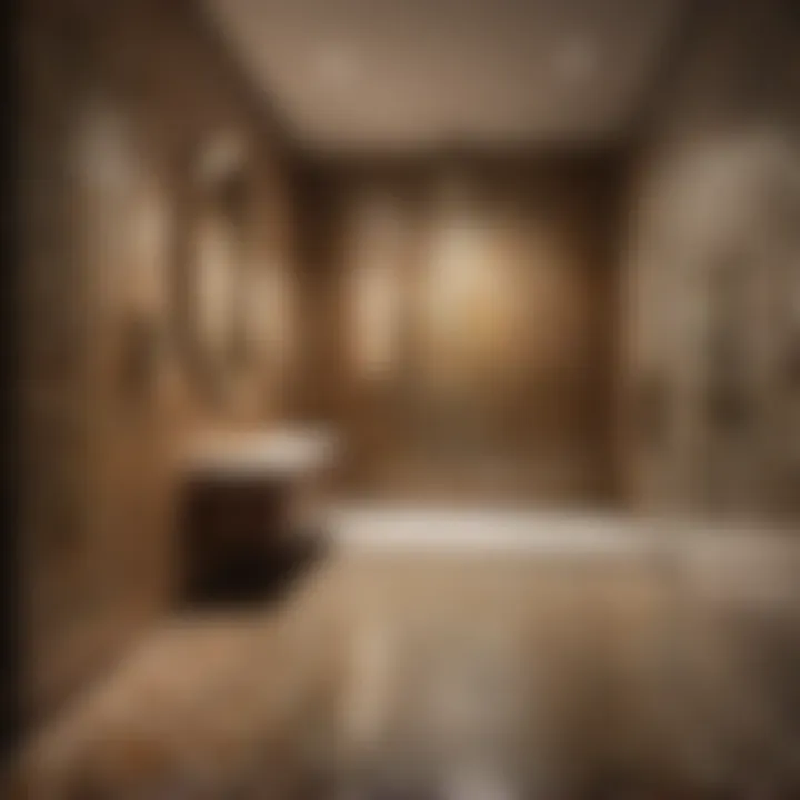 Intricate Mosaic Pattern Shower Wall