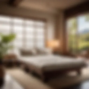 Embracing Tranquility with a Futon Mattress in Zen Decor Japanese-inspired Zen Bedroom with Futon Mattress