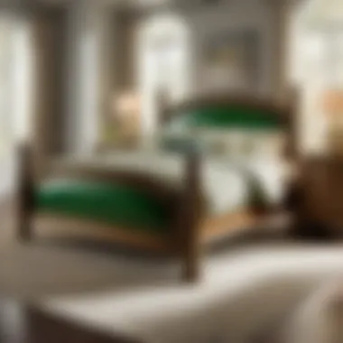 Signature John Deere Bed Frame Intricate John Deere bed frame with signature green hue