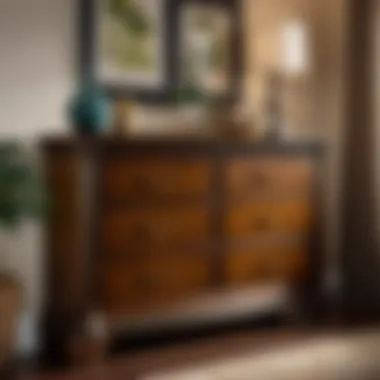 Elegant John Deere Dresser Elegantly crafted John Deere dresser showcasing fine woodworking