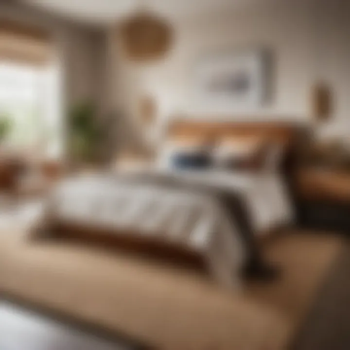 Jute Rug Styled in Modern Bedroom