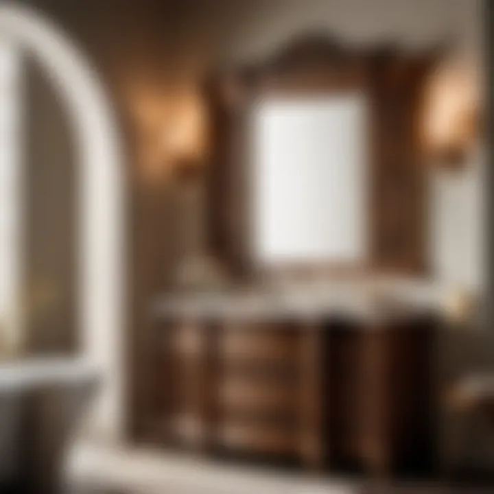 Kallista Vanity with Intricate Wood Carvings