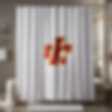 Sleek KC Chiefs Bathroom Set Shower Curtain