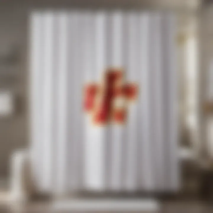 Sleek KC Chiefs Bathroom Set Shower Curtain