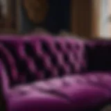 Opulent Velvet Upholstery Detail Luxurious Velvet Upholstery on King Size Futon Frame