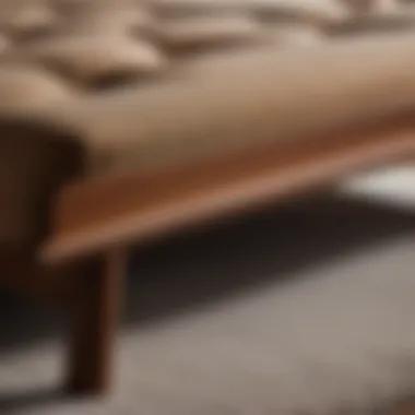Natural Wood Grain Elegance Organic Wood Grain Finish on King Size Futon