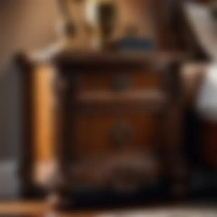 Intricate Detailing of Knob Creek Nightstand Elegant Detailing of Knob Creek Nightstand