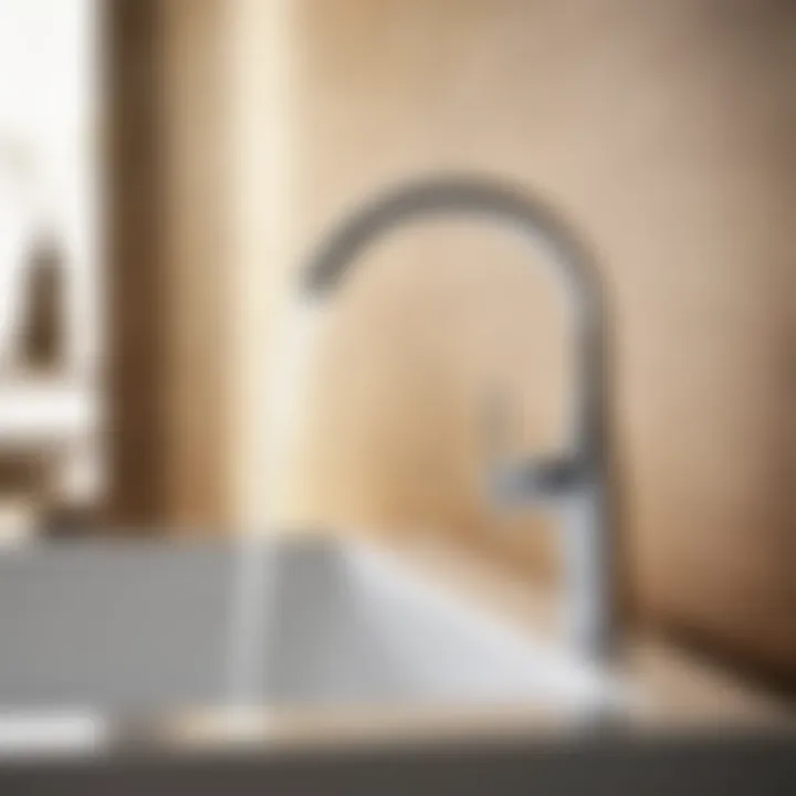 Sleek and modern design of Kohler bathroom faucet