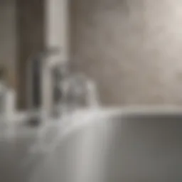 Elegant Kohler bathtub faucet showcasing sleek design and polished finish