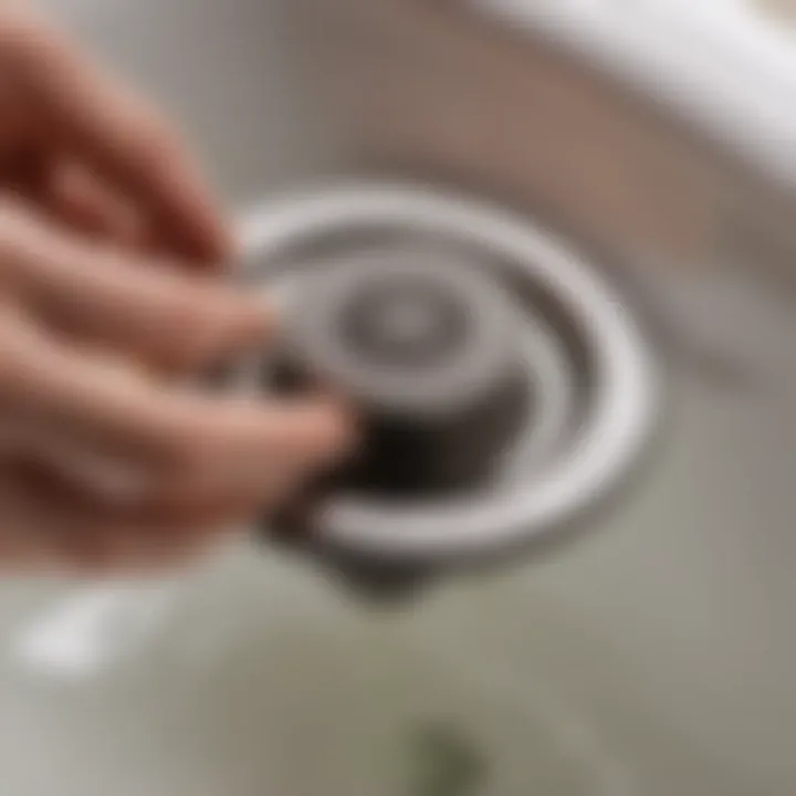Maintenance Guide for Kohler Bathtub Pop-Up Drain Stopper Illustration showcasing the proper maintenance techniques for the Kohler bathtub pop-up drain stopper