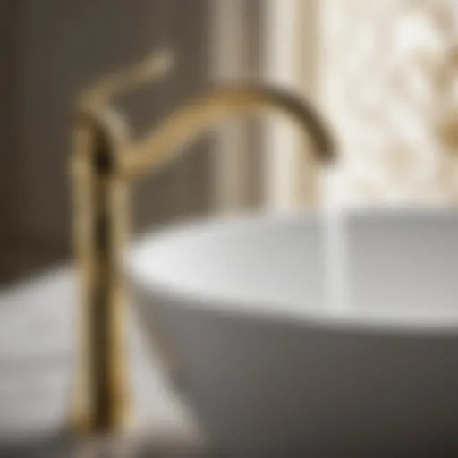 Elegant Kohler Faucet in Gold Finish