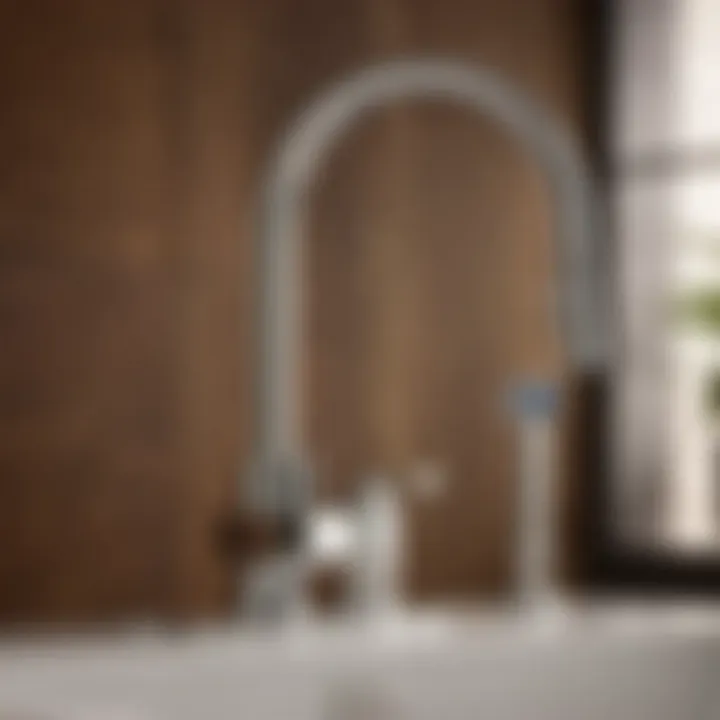 Sleek Design of Kohler Pull-Down Bathroom Faucet