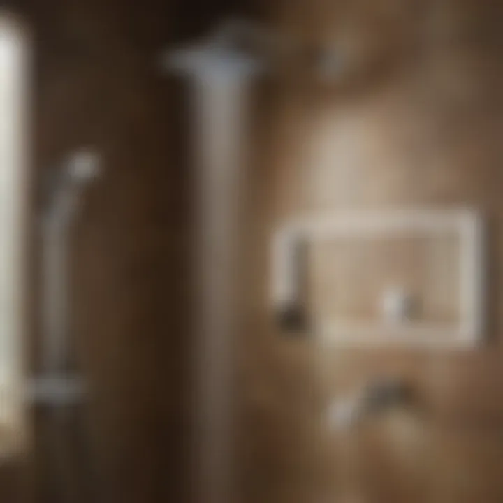 Modern Kohler Shower System with Rainfall Showerhead