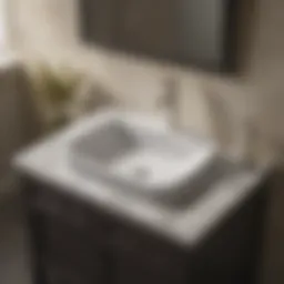 Elegant Kohler Tahoe bathroom sink in a modern setting