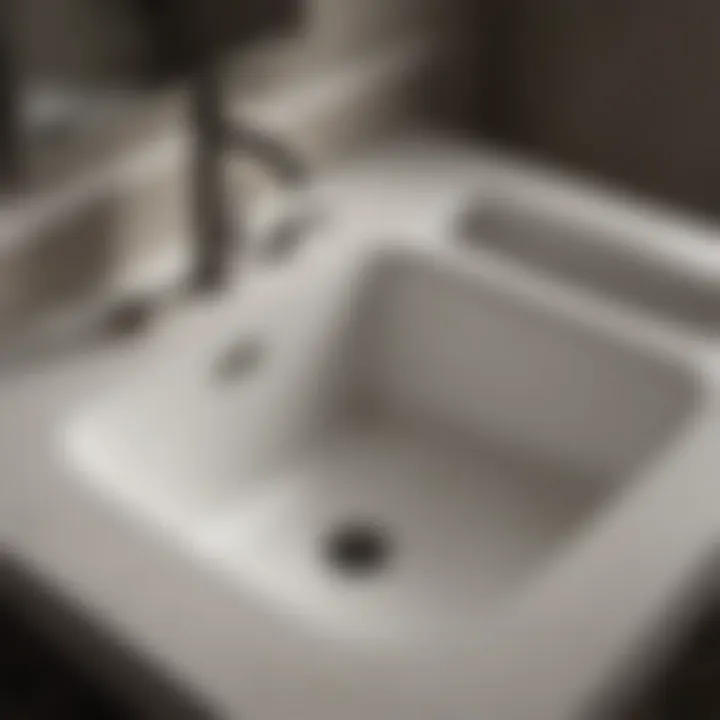 Kohler Tahoe sink installation in progress