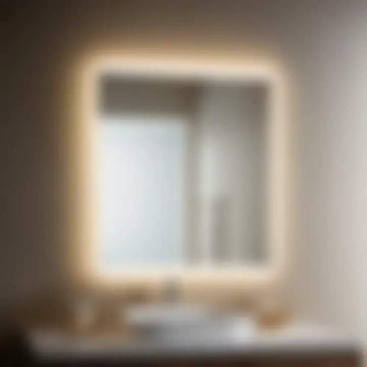 Chic Kohler Vanity Mirror with Integrated LED Lighting