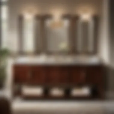 Sleek and Elegant Design Elegant Design of KraftMaid 60-Inch Bathroom Vanity