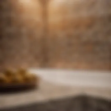 Artistic Tile Patterns Installation Detailed view of intricate tile patterns being laid in a bathroom