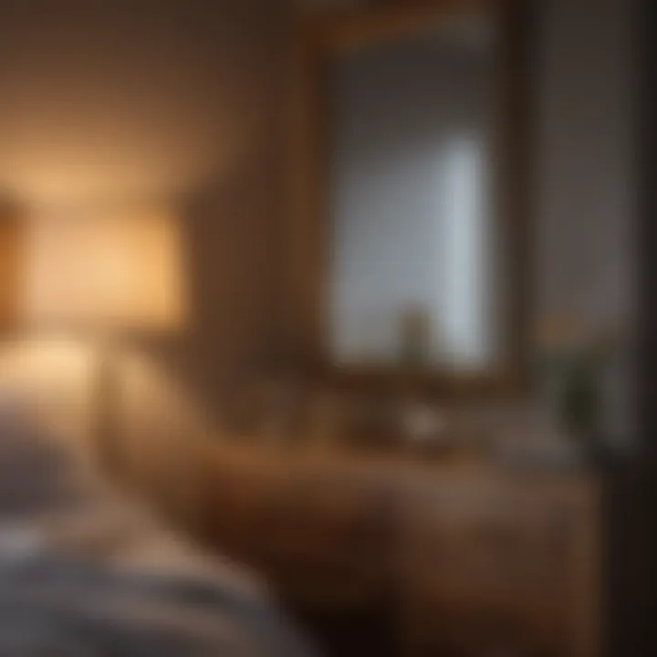 Color temperature display in bedroom lighting