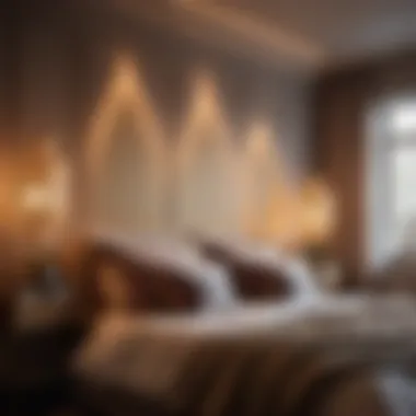 Romantic Bedroom Setting Lantern lights creating a romantic ambiance in bedroom