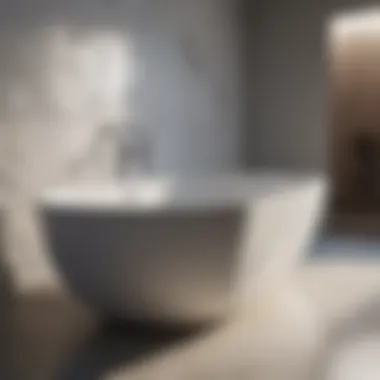 Sustainable materials showcased in bathtub design