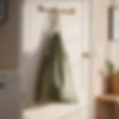 Effortless Hanging Storage Laundry bag with divider hanging on door